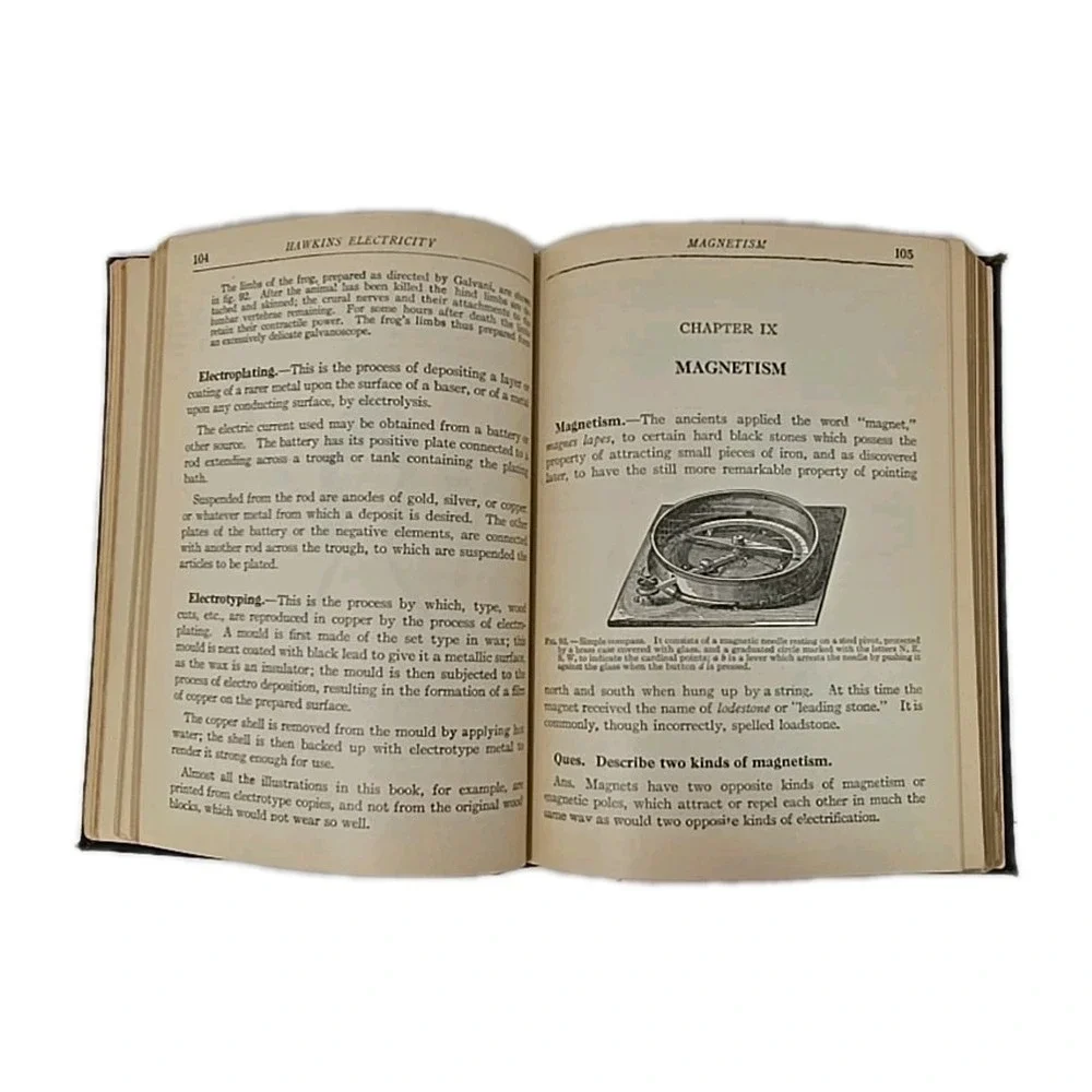 1917 Hawkins Electrical Guide #1 2nd Ed. & Guide #8 2nd Ed.  Lot of 2 Books U113
